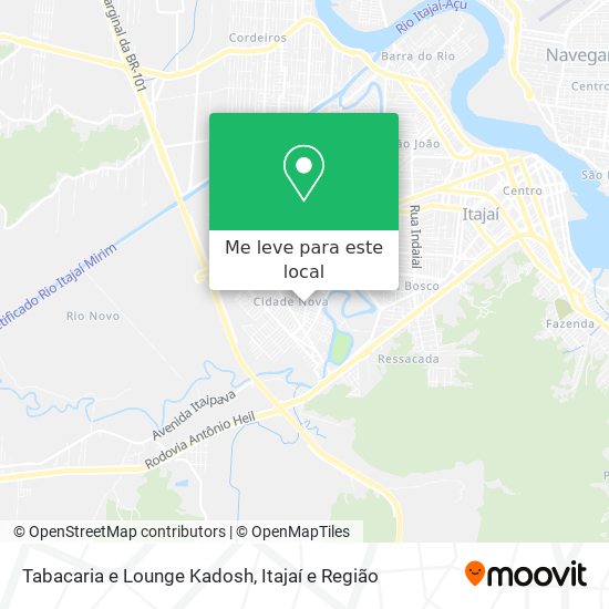 Tabacaria e Lounge Kadosh mapa