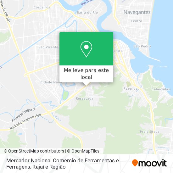 Mercador Nacional Comercio de Ferramentas e Ferragens mapa