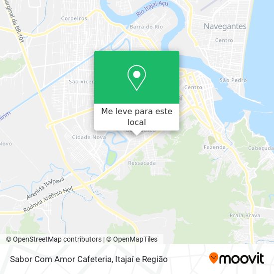 Sabor Com Amor Cafeteria mapa