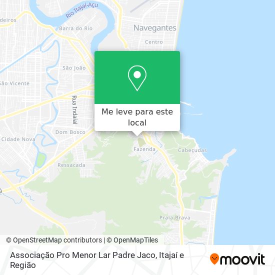 Associação Pro Menor Lar Padre Jaco mapa