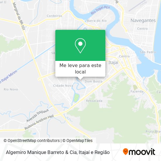 Algemiro Manique Barreto & Cia mapa