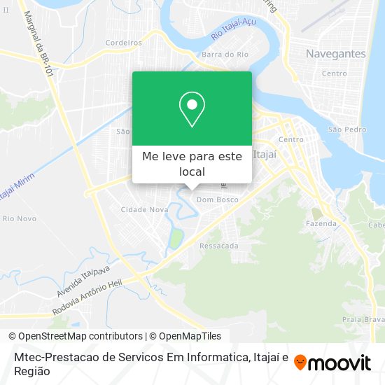 Mtec-Prestacao de Servicos Em Informatica mapa