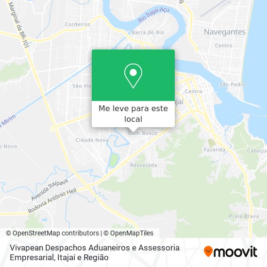 Vivapean Despachos Aduaneiros e Assessoria Empresarial mapa