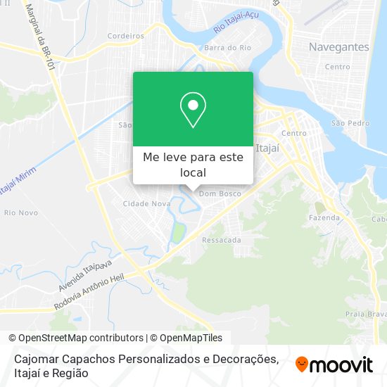 Cajomar Capachos Personalizados e Decorações mapa