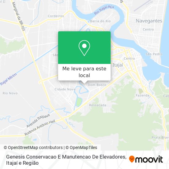 Genesis Conservacao E Manutencao De Elevadores mapa