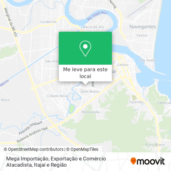 Mega Importação, Exportação e Comércio Atacadista mapa