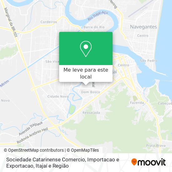 Sociedade Catarinense Comercio, Importacao e Exportacao mapa