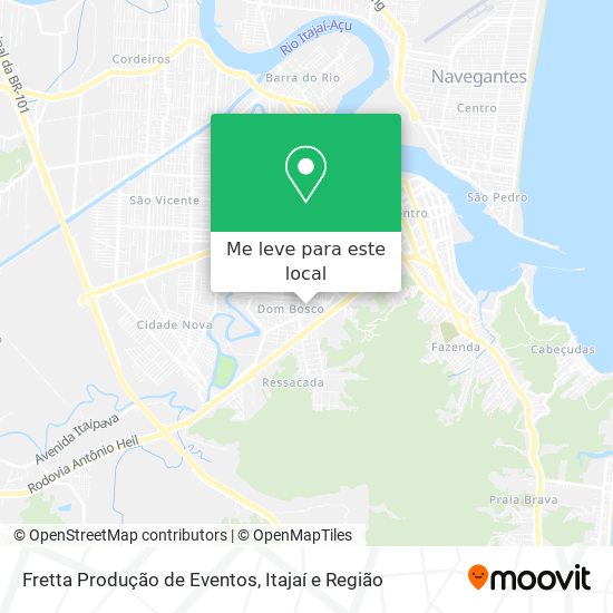 Fretta Produção de Eventos mapa