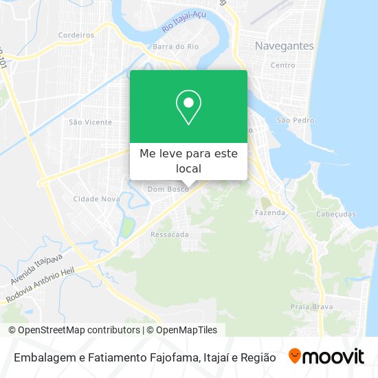 Embalagem e Fatiamento Fajofama mapa