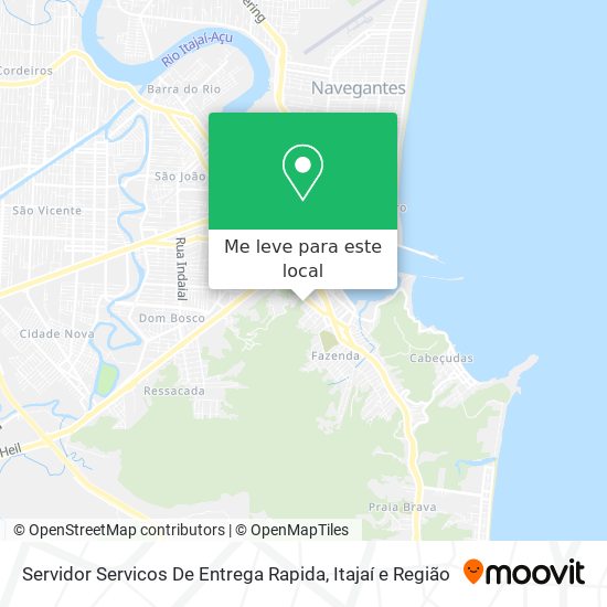 Servidor Servicos De Entrega Rapida mapa