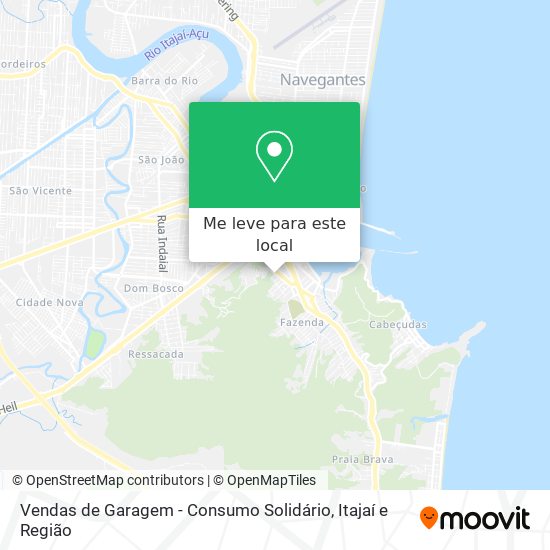 Vendas de Garagem - Consumo Solidário mapa