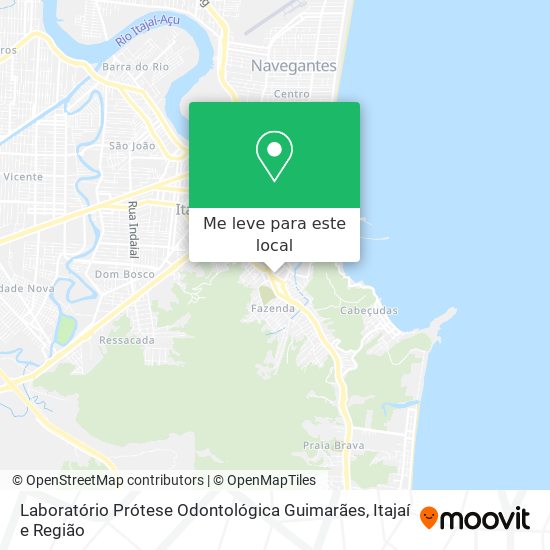 Laboratório Prótese Odontológica Guimarães mapa