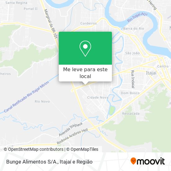 Bunge Alimentos S/A. mapa