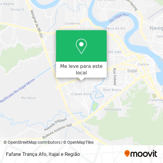 Fafane Trança Afo mapa