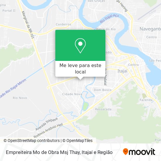 Empreiteira Mo de Obra Msj Thay mapa
