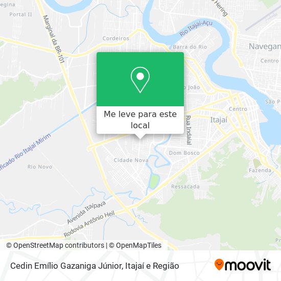 Cedin Emílio Gazaniga Júnior mapa