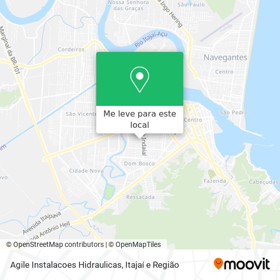 Agile Instalacoes Hidraulicas mapa