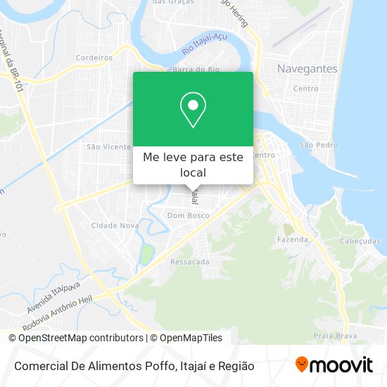 Comercial De Alimentos Poffo mapa