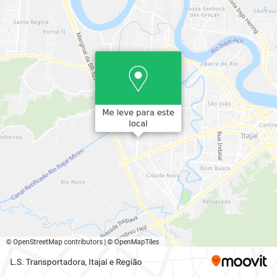 L.S. Transportadora mapa