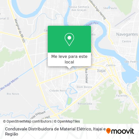 Condusvale Distribuidora de Material Elétrico mapa