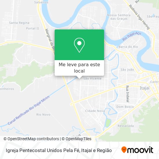 Igreja Pentecostal Unidos Pela Fé mapa