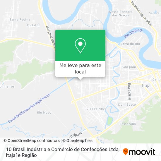 10 Brasil Indústria e Comércio de Confecções Ltda mapa