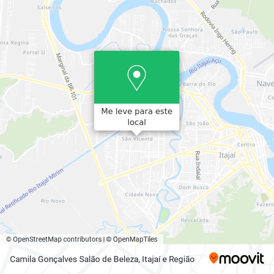 Camila Gonçalves Salão de Beleza mapa