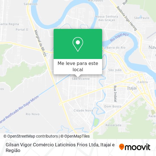 Gilsan Vigor Comércio Laticínios Frios Ltda mapa