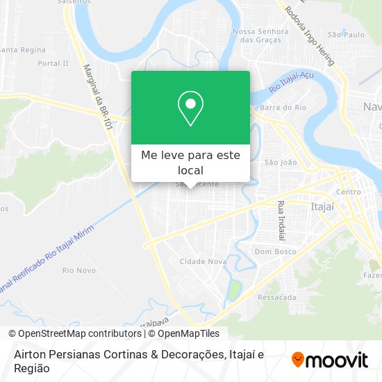 Airton Persianas Cortinas & Decorações mapa