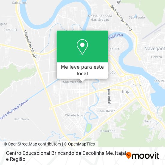 Centro Educacional Brincando de Escolinha Me mapa