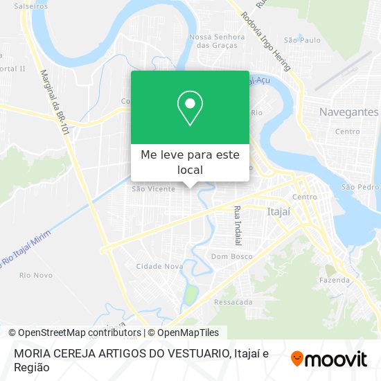 MORIA CEREJA ARTIGOS DO VESTUARIO mapa