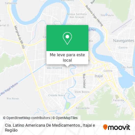 Cia. Latino Americana De Medicamentos. mapa