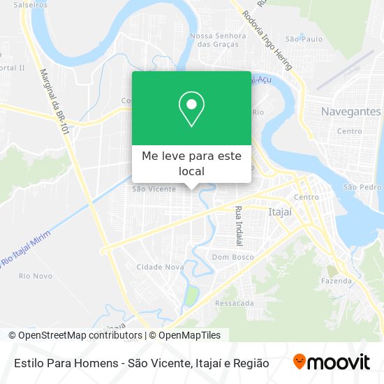 Estilo Para Homens - São Vicente mapa