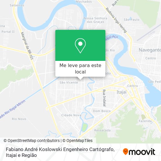 Fabiano André Koslowski Engenheiro Cartógrafo mapa