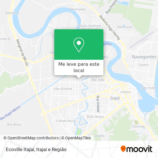 Ecoville Itajaí mapa