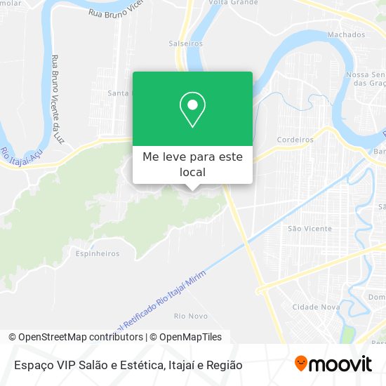 Espaço VIP Salão e Estética mapa