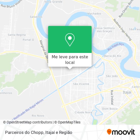 Parceiros do Chopp mapa