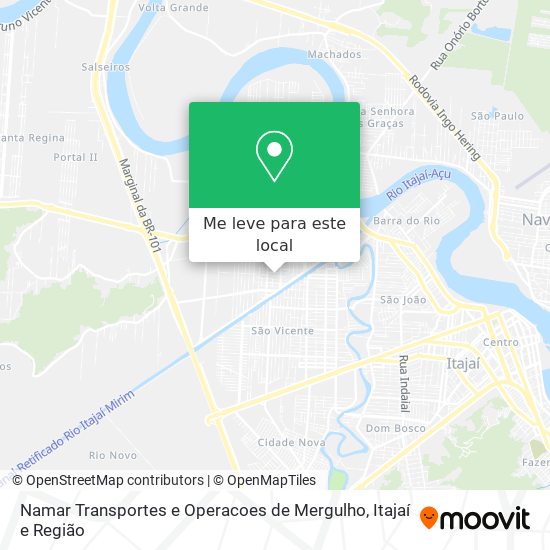 Namar Transportes e Operacoes de Mergulho mapa