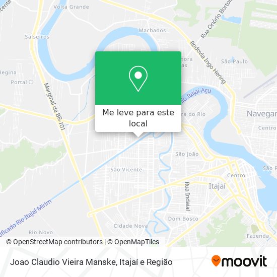 Joao Claudio Vieira Manske mapa