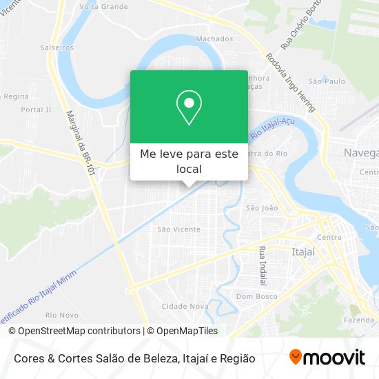 Cores & Cortes Salão de Beleza mapa