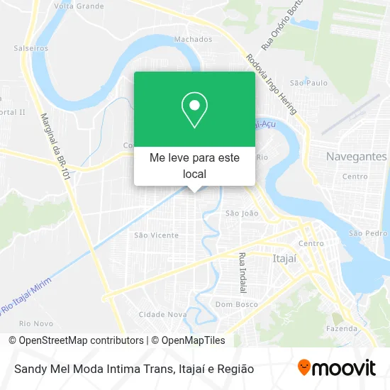 Sandy Mel Moda Intima Trans mapa