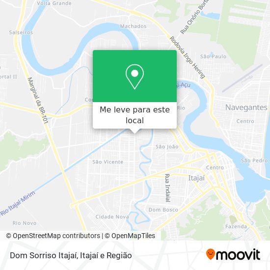 Dom Sorriso Itajaí mapa