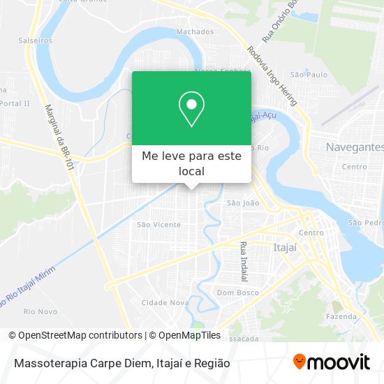 Massoterapia Carpe Diem mapa