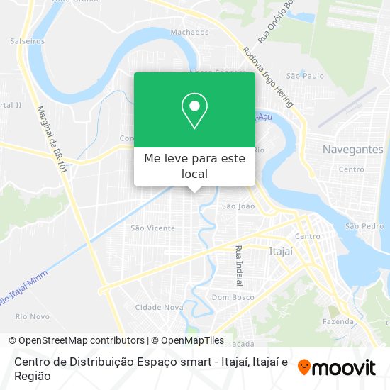 Centro de Distribuição Espaço smart - Itajaí mapa