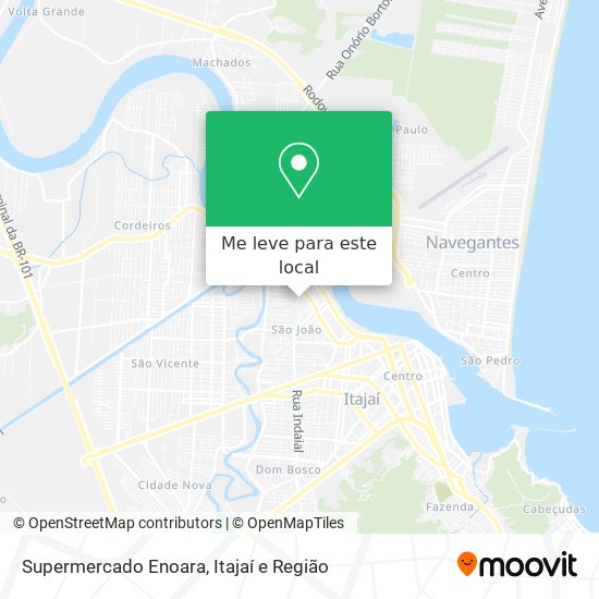 Supermercado Enoara mapa