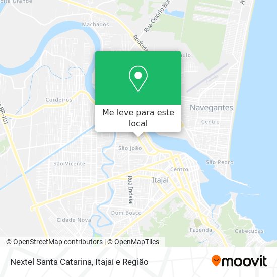 Nextel Santa Catarina mapa