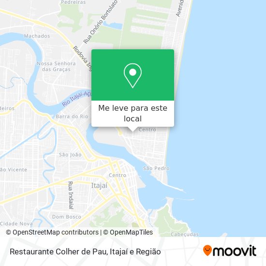 Restaurante Colher de Pau mapa