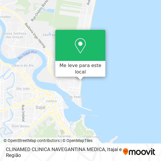 CLINAMED CLINICA NAVEGANTINA MEDICA mapa