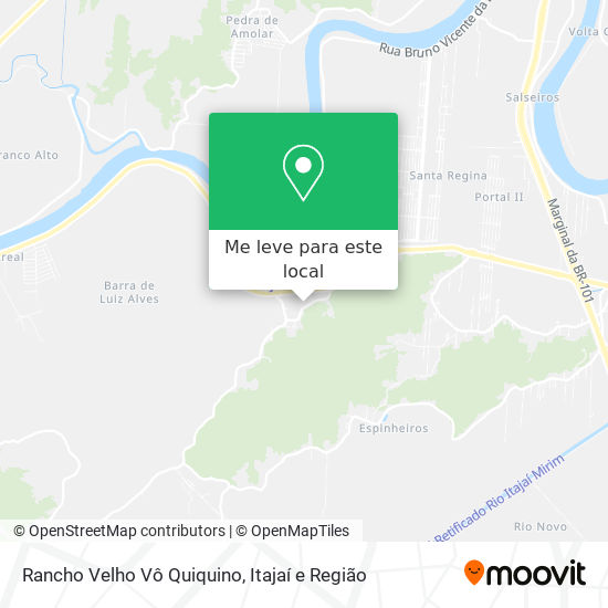 Rancho Velho Vô Quiquino mapa