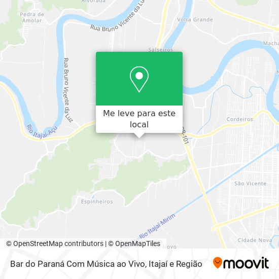Bar do Paraná Com Música ao Vivo mapa